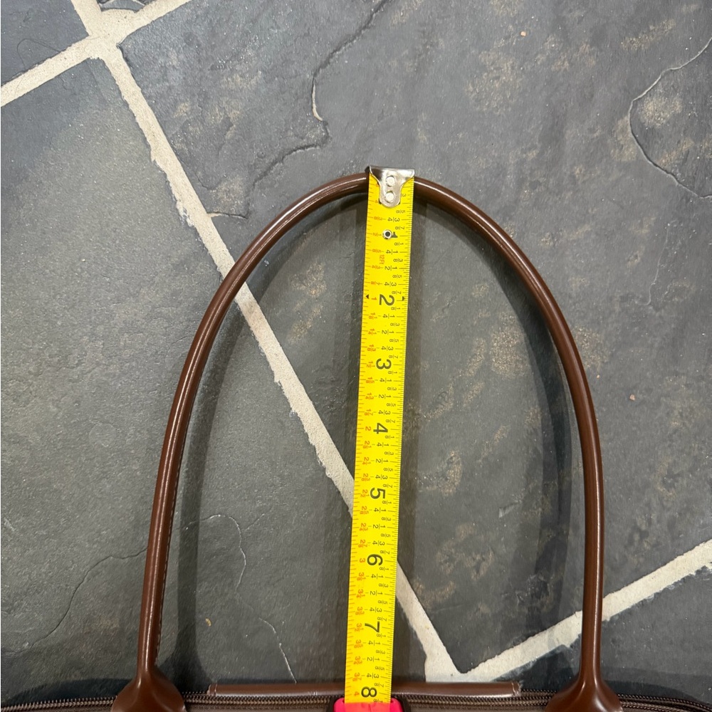 EUC: Longchamp Le Pliage tote Bag, brown - Picture 14 of 15